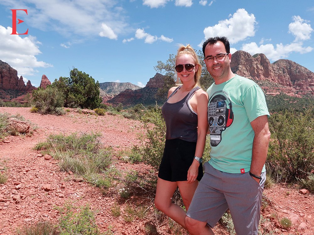 Danitza and Esteban at Courthouse Butte
