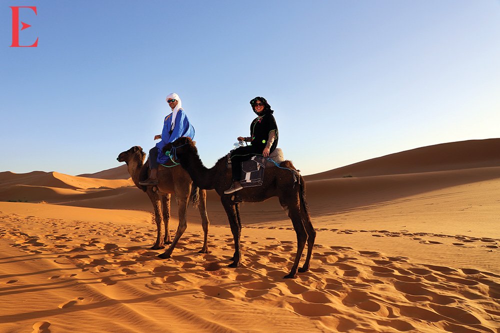Esteban and Danitza at Erg Chebbi