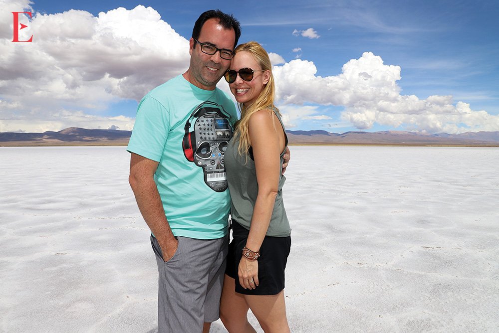 Esteban and Danitza at Salinas Grandes