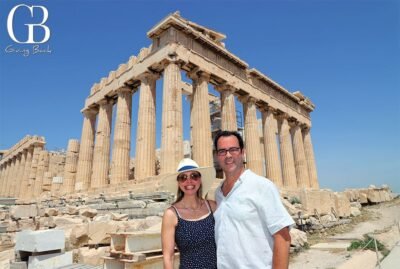 Danitza and Esteban Villanueva at the Acropolis