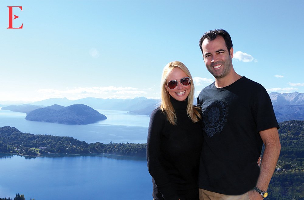 Danitza and Esteban at Chile Argentina Border